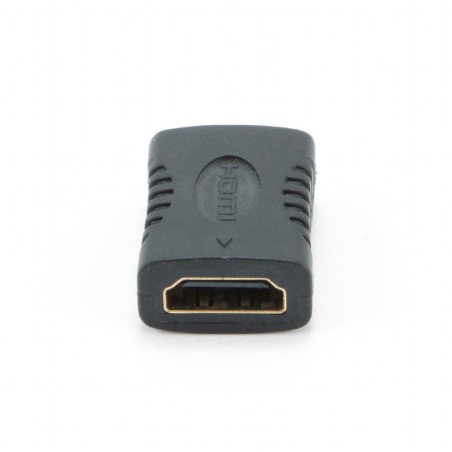 ADAPTOR video GEMBIRD, HDMI (M) la HDMI (M), conectori auriti, black, "A-HDMI-FF" (timbru verde 0.08 lei)