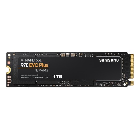 SSD SAMSUNG, Gen3 x 4, 970 EVO plus, 1 TB, M.2, PCIe Gen3.0 x4, V-Nand 3bit MLC, R/W: 3500/3300 MB/s, "MZ-V7S1T0BW"