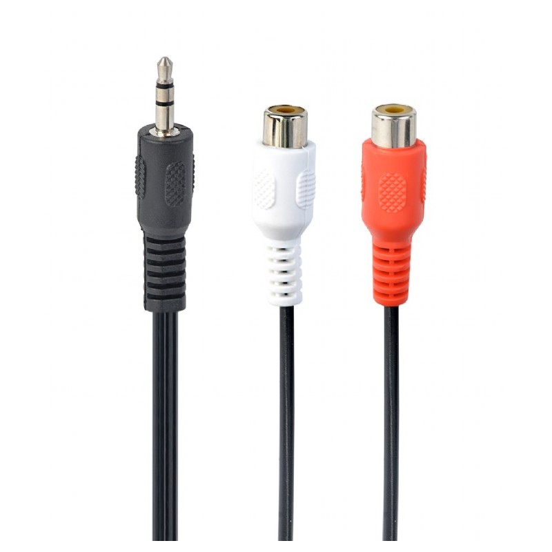 CABLU audio GEMBIRD Splitter (3.5 jack to 2 x stereo socket), 20cm "CCA-406" (timbru verde 0.08 lei)