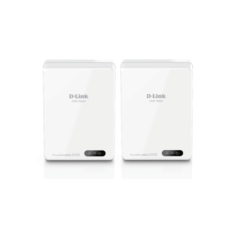 KIT ADAPTOR POWERLINE D-LINK tehnologie AV2, AV2000, pana la 1900Mbps, 1 port Gigabit, 2 buc., "DHP-701AV" (timbru verde 2 lei)