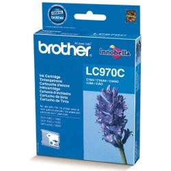 Cartus Cerneala Original Brother Cyan, LC970C, pentru DCP-135C|150C|153C|157C|235C|260C|MFC-260C, 300,, (timbru verde 0.15 lei),