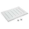 RAFT FIX perforat TRITON 1U, pt rack 19 inch, adancime 350 mm, sarcina maxima 40 Kg, gri, "RAC-UP-350-A1"