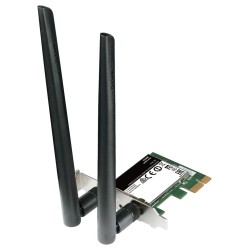 PLACA RETEA D-LINK , intern wireless 2.4 GHz | 5 GHz, PCI-E, port, 867 Mbps, antena externa x 2, "DWA-582"