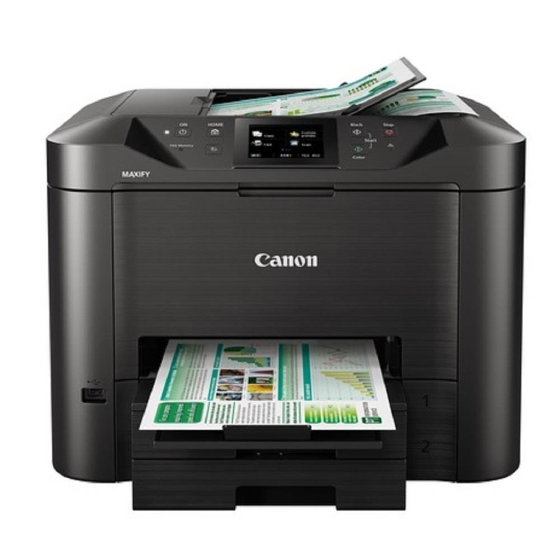 Multifunctional Inkjet Color Canon MAXIFY MB5450,A4,Functii:Impr|Scan|Cop|Fax,Vit Print Mono:24ppm, Vit print color:15.5ppm,Cone
