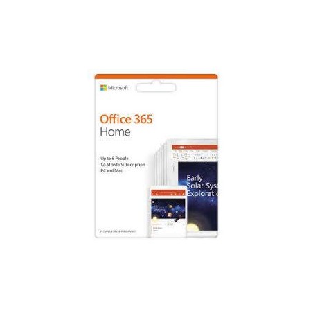 LICENTA retail MICROSOFT, tip Office 365 Home pt PC si Mac, 64/32 biti, engleza, 6 utilizatori, valabilitate 1 an, utilizare Hom