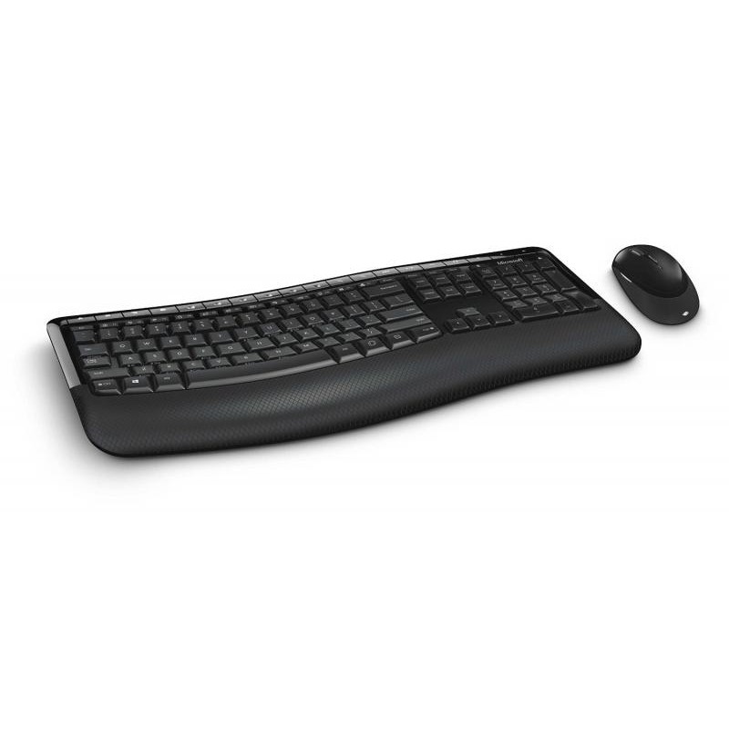 KIt TASTATURA si Mouse Microsoft, "Comfort Desktop 5050", wireless, 125 taste format standard, mouse , 3/1 butoane, negru, "PP4-