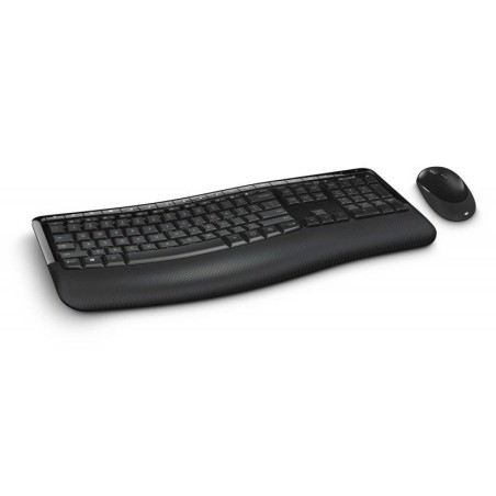 KIt TASTATURA si Mouse Microsoft, "Comfort Desktop 5050", wireless, 125 taste format standard, mouse , 3/1 butoane, negru, "PP4-
