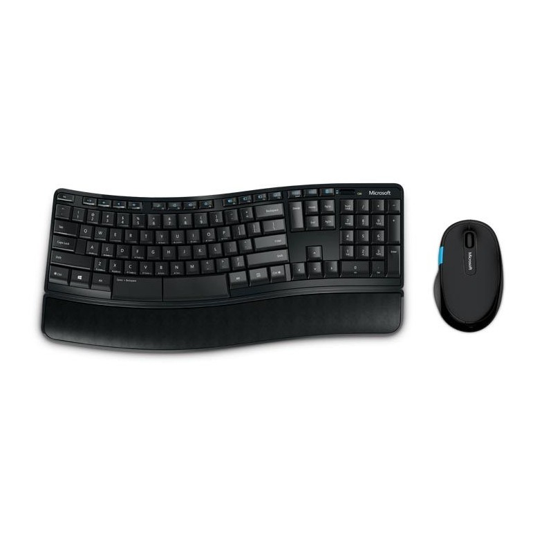 Kit TASTATURA si Mouse Microsoft, "Sculpt Comfort", wireless, 104 taste format standard, mouse , 3/1 butoane, negru, "L3V-00021"