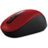 MOUSE MICROSOFT, "Mobile 3600", PC sau NB, wireless, Bluetooth, optic, 1000 dpi, butoane/scroll 3/1, , rosu, "PN7-00013" (timbru
