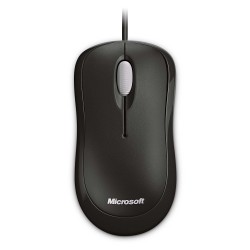 MOUSE MICROSOFT, "Basic", PC sau NB, cu fir, USB, optic, 800 dpi, butoane/scroll 3/1, , negru, "P58-00057" (timbru verde 0.18 le