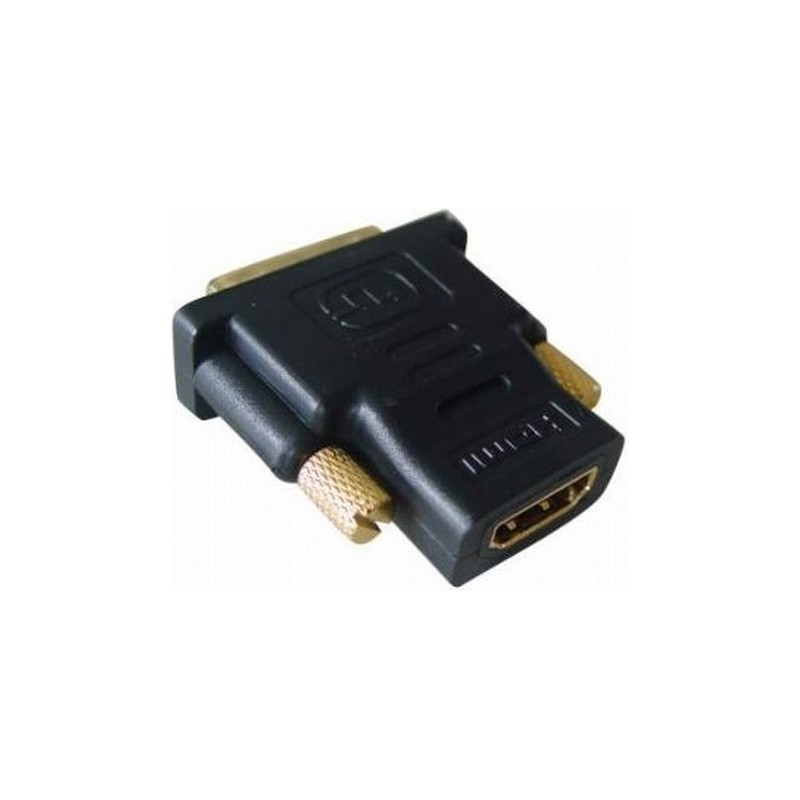 ADAPTOR video GEMBIRD, DVI-D SL (T) la HDMI (M), conectori auriti, black, "A-HDMI-DVI-2" (timbru verde 0.08 lei)