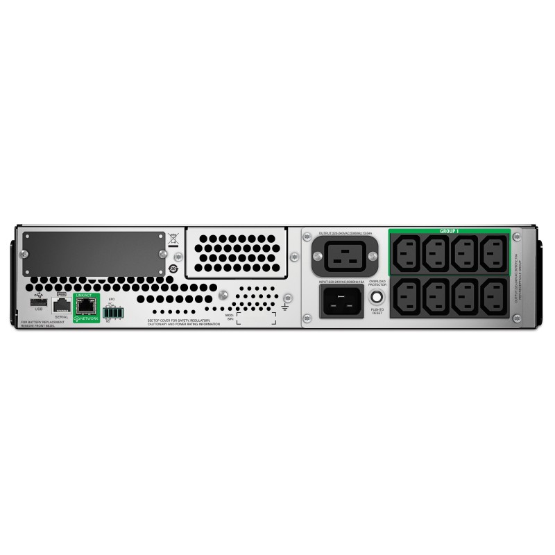 UPS APC,"Smart-UPS C",Line Int. sin pura mgmt,rack, 3000VA / 2700W,AVR,IECx8,1xRBC43,LCD,11-20 min.,"SMT3000RMI2UC",prelungire g