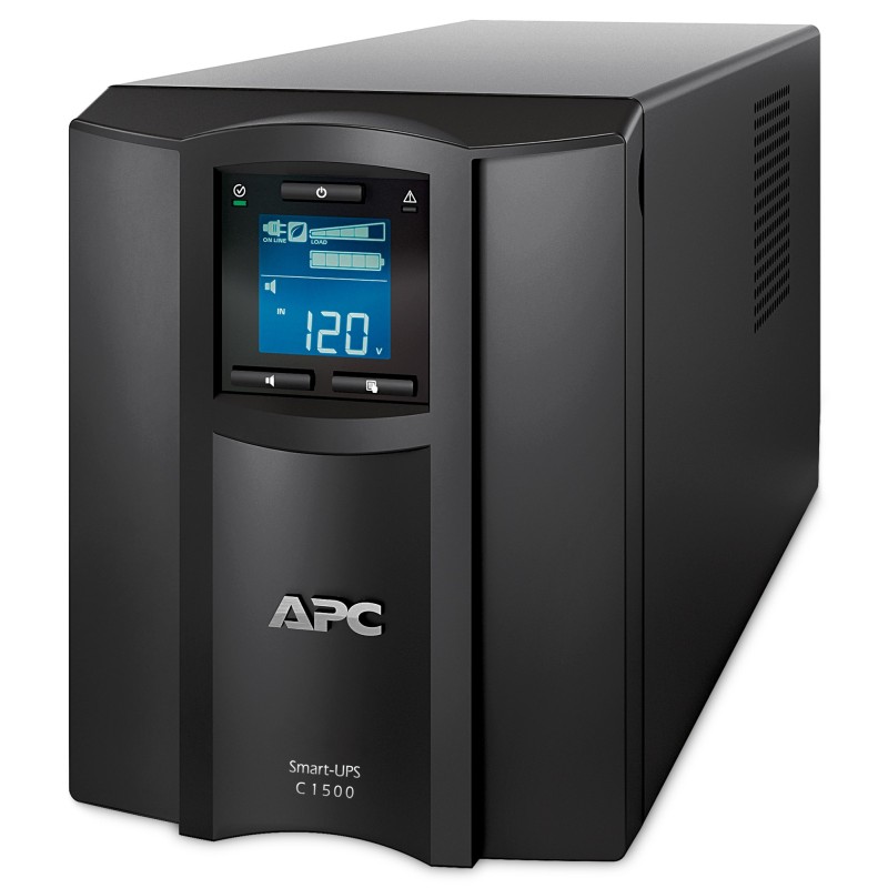 UPS APC,"Smart-UPS C",Line Int. sin pura mgmt,mini tower,1500VA / 900W,AVR,IECx8,1xRBC6,LCD,21-30 min.,"SMC1500IC",prelungire ga