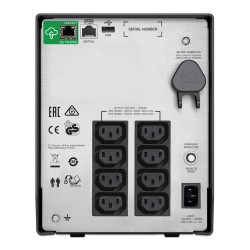 UPS APC,"Smart-UPS C",Line Int. sin pura mgmt,mini tower,1500VA / 900W,AVR,IECx8,1xRBC6,LCD,21-30 min.,"SMC1500IC",prelungire ga