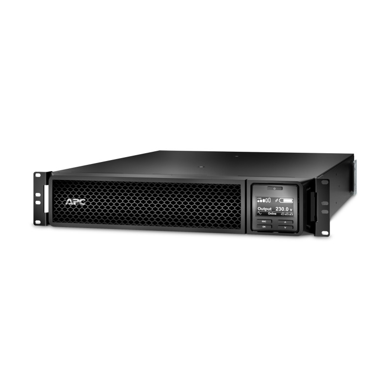 UPS APC, "Smart-UPS SRT", Online cu sinusoida pura, rack, 2200VA / 1980W, AVR, IEC x 10, 1 x baterie APCRBC141, display LCD, bac