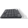 TASTATURA LOGITECH wireless &amp; bluetooth, multimedia, 1 singur receiver, negru &amp; argintiu, "K780" "920-008042"  (timbru v