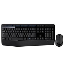 KIT wireless LOGITECH, tastatura wireless + mouse wireless, black, "MK345" "920-006489" (timbru verde 0.8 lei)