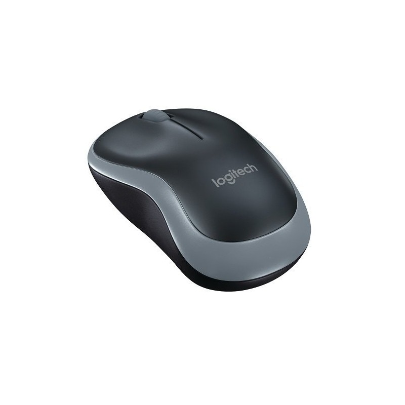 MOUSE LOGITECH, "M185", PC sau NB, wireless, 2.4GHz, optic, 1000 dpi, butoane/scroll 3/1, , gri, "910-002235" (timbru verde 0.18