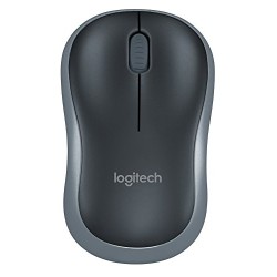 MOUSE LOGITECH, "M185", PC sau NB, wireless, 2.4GHz, optic, 1000 dpi, butoane/scroll 3/1, , gri, "910-002235" (timbru verde 0.18