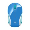 MOUSE LOGITECH, "M187", PC sau NB, wireless, 2.4GHz, optic, 1000 dpi, butoane/scroll 3/1, , albastru, "910-002733" (timbru verde