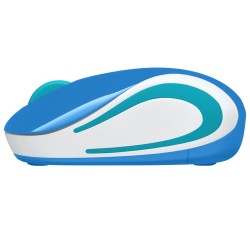 MOUSE LOGITECH, "M187", PC sau NB, wireless, 2.4GHz, optic, 1000 dpi, butoane/scroll 3/1, , albastru, "910-002733" (timbru verde
