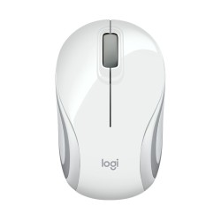 MOUSE LOGITECH, "M187", PC sau NB, wireless, 2.4GHz, optic, 1000 dpi, butoane/scroll 3/1, , alb, "910-002735" (timbru verde 0.18