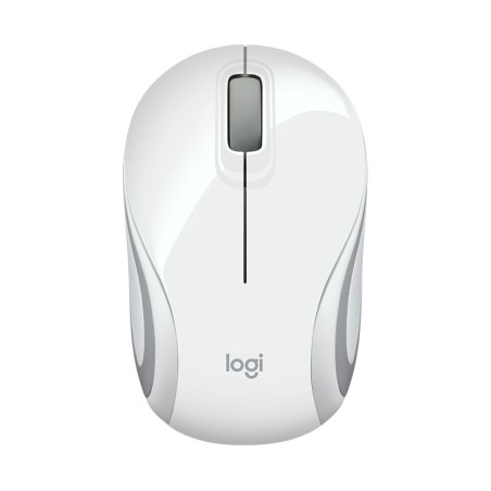MOUSE LOGITECH, "M187", PC sau NB, wireless, 2.4GHz, optic, 1000 dpi, butoane/scroll 3/1, , alb, "910-002735" (timbru verde 0.18