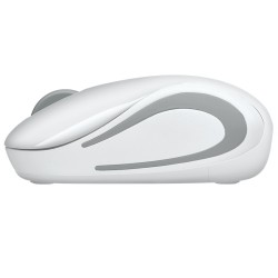 MOUSE LOGITECH, "M187", PC sau NB, wireless, 2.4GHz, optic, 1000 dpi, butoane/scroll 3/1, , alb, "910-002735" (timbru verde 0.18