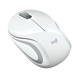 MOUSE LOGITECH, "M187", PC sau NB, wireless, 2.4GHz, optic, 1000 dpi, butoane/scroll 3/1, , alb, "910-002735" (timbru verde 0.18