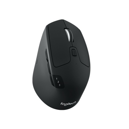 MOUSE LOGITECH, "M720", PC sau NB, wireless, Bluetooth | 2.4GHz, optic, 1000 dpi, butoane/scroll 8/1, mod dual de conectare, neg