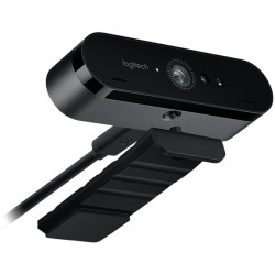 CAMERA  web LOGITECH BRIO 4k, 4K UHD rez 3840 x 2160, USB 3.0, microfon, negru, "960-001106" (timbru verde 0.18 lei)