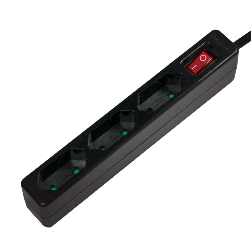 PRELUNGITOR LOGILINK, Euro skt x 3, conectare prin Schuko (T), cablu 1.5 m, 7.5 A, protectie contact accidental, negru, "LPS230B