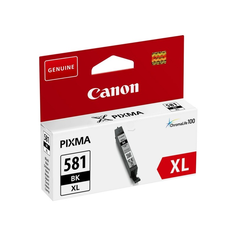 Cartus Cerneala Original Canon Black, CLI-581XLBK, pentru Pixma TR7550|TR8550|TS6150|TS6250|TS705|TS8150|TS8250|TS9150|TS9155|TS