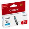 Cartus Cerneala Original Canon Cyan, CLI-581XLC, pentru Pixma TR7550|TR8550|TS6150|TS6250|TS705|TS8150|TS8250|TS9150|TS9155|TS95