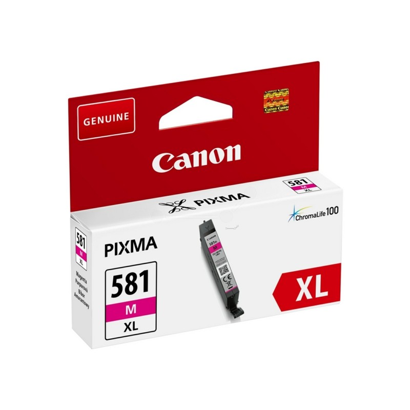 Cartus Cerneala Original Canon Magenta, CLI-581XLM, pentru Pixma TR7550|TR8550|TS6150|TS6250|TS705|TS8150|TS8250|TS9150|TS9155|T