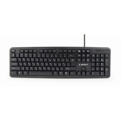TASTATURA GEMBIRD USB, 104 taste, caractere rusesti, black, "KB-U-103-RU"  (timbru verde 0.8 lei)