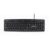 TASTATURA GEMBIRD USB, 104 taste, caractere rusesti, black, "KB-U-103-RU"  (timbru verde 0.8 lei)