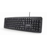 TASTATURA GEMBIRD USB, 104 taste, caractere rusesti, black, "KB-U-103-RU"  (timbru verde 0.8 lei)