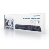 TASTATURA GEMBIRD USB, 104 taste, caractere rusesti, black, "KB-U-103-RU"  (timbru verde 0.8 lei)