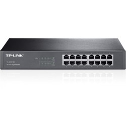 SWITCH TP-LINK 16 porturi Gigabit, carcasa metalica, rackabil "TL-SG1016D" (timbru verde 2 lei)