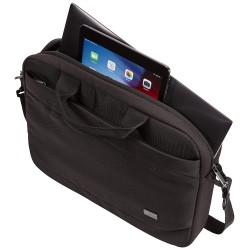 GEANTA CASE LOGIC, pt. notebook de max. 14 inch, 1 compartiment, buzunar frontal x 2, waterproof, poliester, negru, "ADVA-114 BL