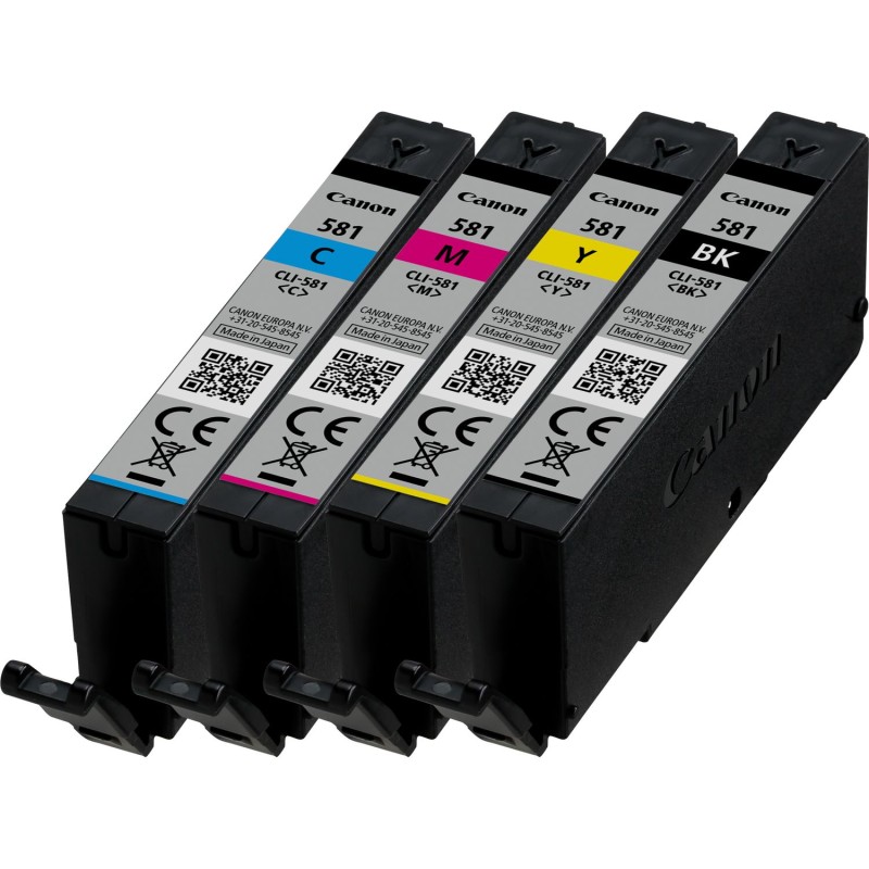 Combo-Pack  Original Canon CMYK, CLI-581C/M/Y/BK, pentru Pixma TR7550|TR8550|TS6150|TS6250|TS705|TS8150|TS8250|TS9150|TS9155|TS9