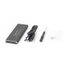 RACK extern GEMBIRD, pt. SSD, M.2, M.2 S-ATA NGFF, interfata PC USB 3.0, aluminiu, argintiu, "EE2280-U3C-01" (timbru verde 0.8 l