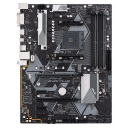 PLACA de BAZA Asus "PRIME B450-PLUS", skt AM4, ATX, AMD B450, 4 x DDR4, max. 64 GB, 6 x SATA, 1 x M.2, 7.1, "PRIME B450-PLUS"