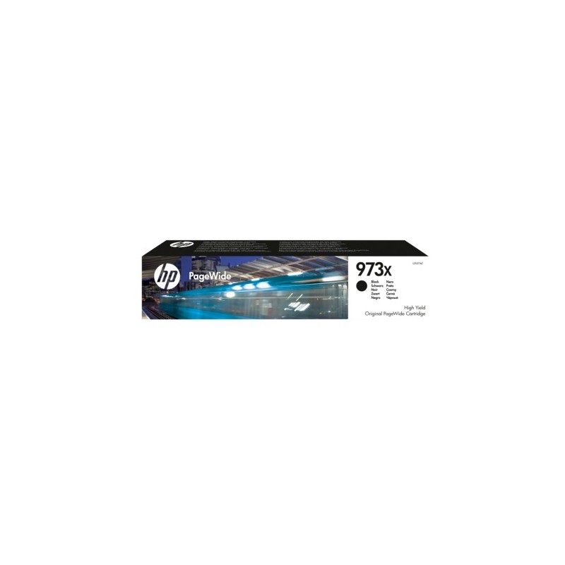 Cartus Cerneala Original HP Black, nr.973x, pentru PageWide Pro 452|Pro 477, , (timbru verde 0.15 lei), "L0S07AE"