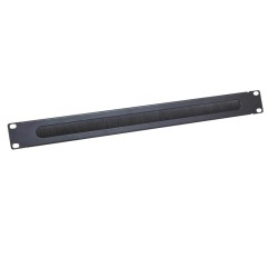 PANOU intrare cabluri LOGILINK, tip masca orizontala cu perii, 19 inch, 1U, negru, "ORCEB1B"