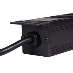 PDU LOGILINK 1U pt. rack 19 inch, 9 prize Schuko, intrare Schuko, max 16 A, 2 m, "PDU9C03" (timbru verde 0.8 lei)