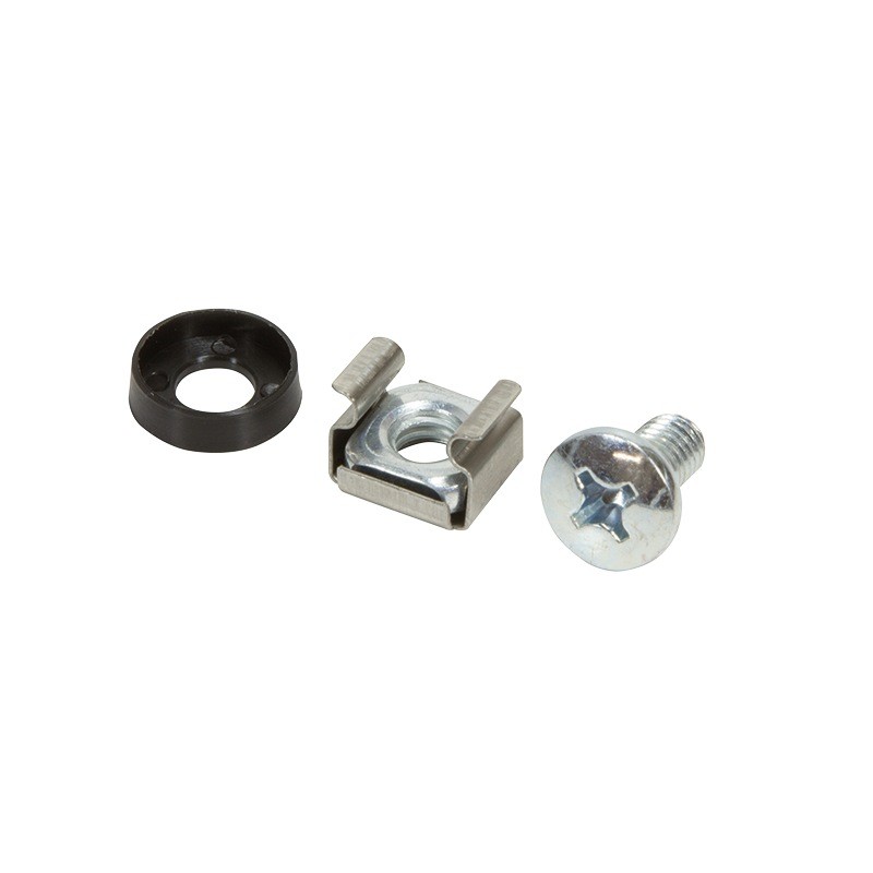 SET montare LOGILINK pentru rack 19", contine 20 piese: suruburi, saibe, piulite, diametru 6mm (M6), otel placat cu zinc si plas