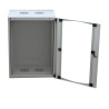 CABINET 19" LOGILINK   6U 540x450mm, fixare pe perete, Flatpack (dezasamblat),  Light Grey, usa sticla cu blocare, otel 1.2mm, s