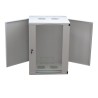 CABINET 19" LOGILINK   6U 540x450mm, fixare pe perete, Flatpack (dezasamblat),  Light Grey, usa sticla cu blocare, otel 1.2mm, s